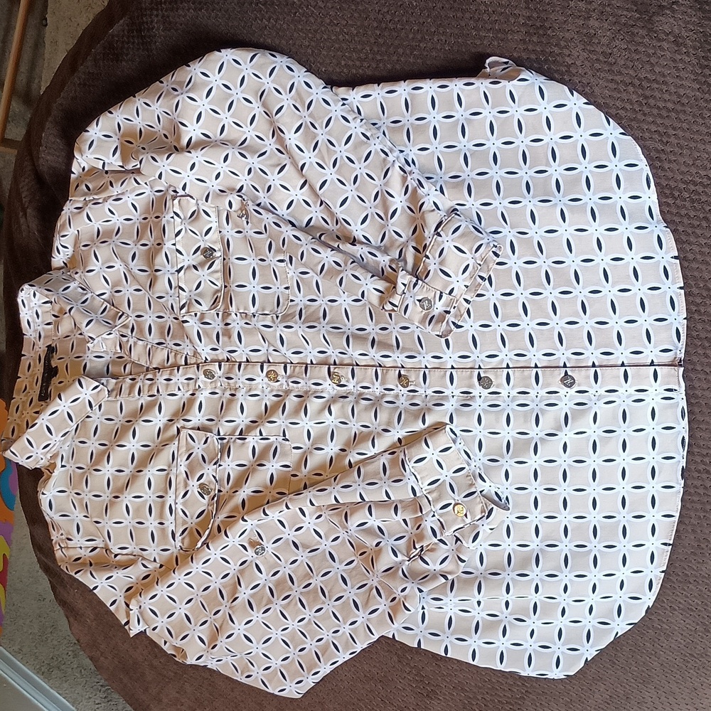 Business+Business Casual Button Down Blouse